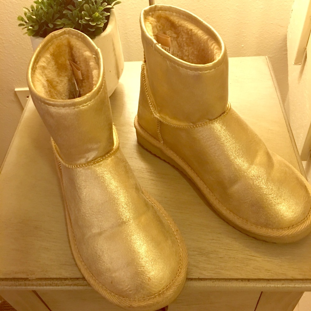Gold Boots